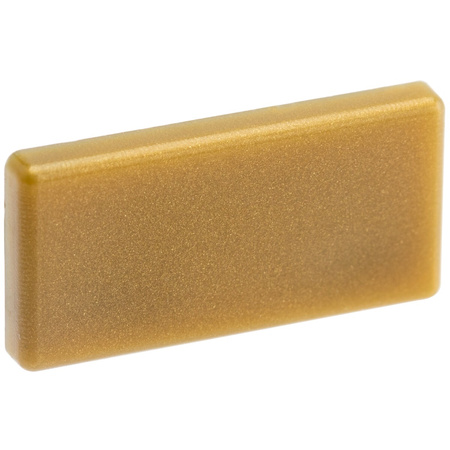 Endkappe für Aufputzprofil MINI Aufputz voll Kunststoff, Gold LUMILED