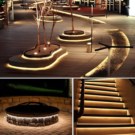 Solar-LED-Strip, LED-Streifen 180xLED 3000K IP44 3m warm AVERO LUMILED