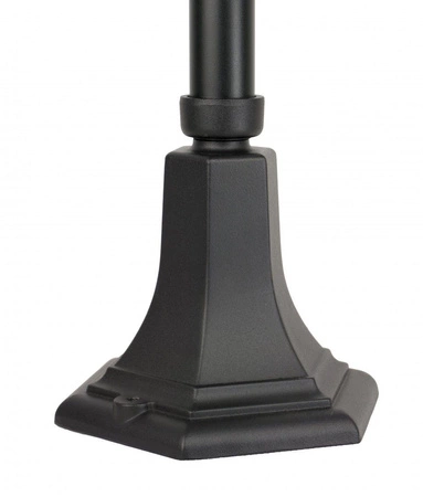 Outdoor-Gartenlampenmast LATERNE E27 Buntglas K 5002/1 N 160 cm schwarz Su-Ma