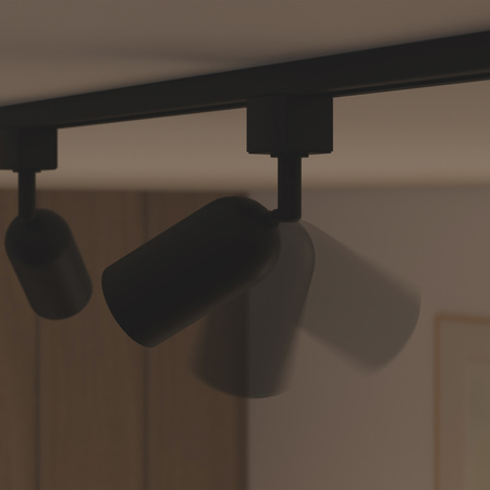 Bus-Hängelampen-Kit 1m + 3x LED GU10 Einphasig Schwarz EasyLink Shea Philips