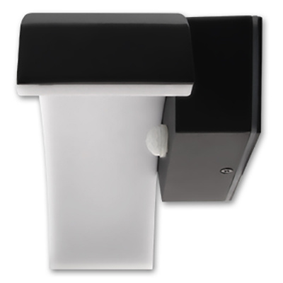 Gartenwandleuchte Elevation LED-Wandleuchte 9W mit Bewegungs- und Dämmerungssensor Schwarz BELLA
