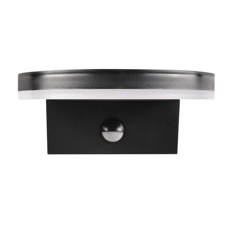 Außenwandleuchte PIR Sensor LED IP54 4000K Rund Schwarz