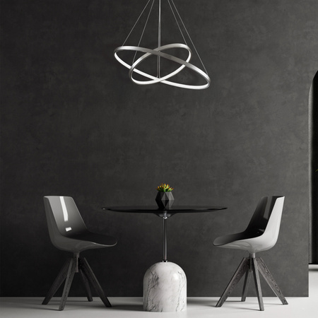 LED-Pendelleuchte 35W 4600lm 4000K Neutral 120° Silber LEA Sanico Goldlux