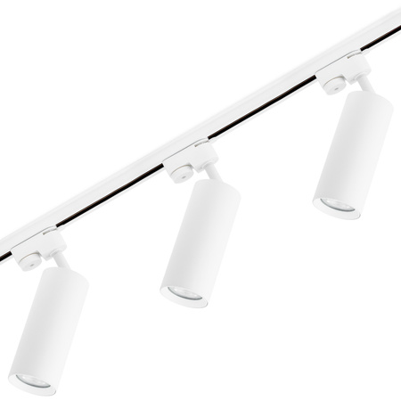 1.5m Stromschiene + 3x Schieneinstrahler GU10 Weiß RITI LUMILED
