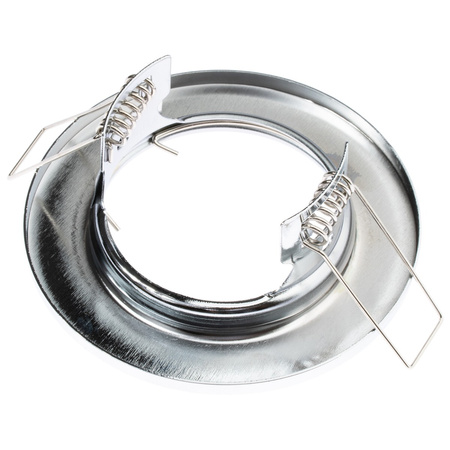 Einbaustrahler GU10, MR16 Einbauspot HALOGEN Runde Fest Chrom Blech LUMILED