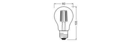 LED-Lampe A60 E27 4W = 40W 470lm 2200-2700K CCT 320° Dimmbar CLASSIC Osram