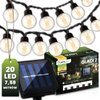 20x LED Solar Lichterkette, Außen Garten Lichterkette 7.5m 3000K warm GLADI 2 LUMILED