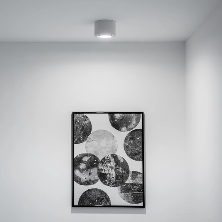 Halogen-Aufbauleuchte AMAT-S, Aufbauspot 50mm beweglich Runde Tube Weiß AMAT-S LUMILED