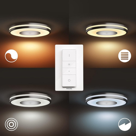 LED BEING 22.5W CCT PHILIPS HUE Bluetooth Zigbee Deckenleuchte + Dimmschalter