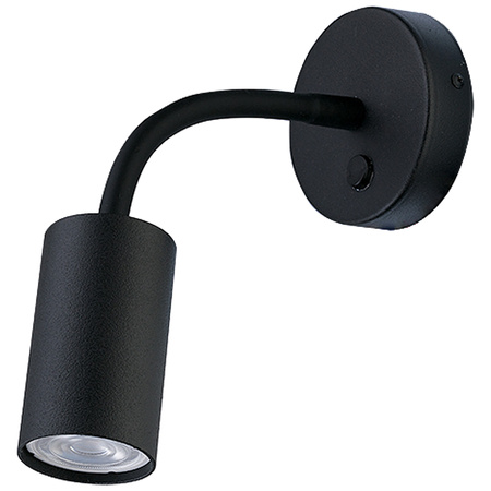 EYE FLEX 9068 Nowodvorski Wandleuchte Schwarz GU10Wandleuchte Rohr Flexibler Arm Stahl Minimalistisch