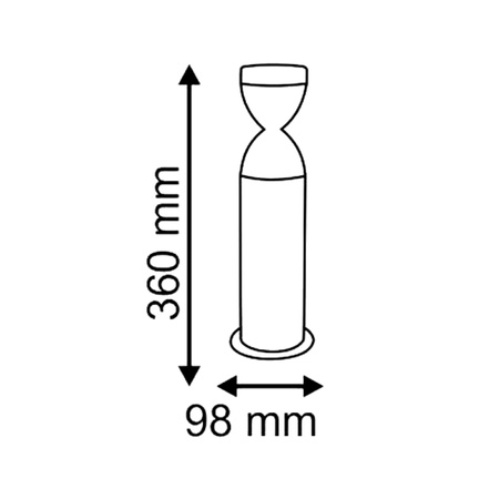LED-Gartenlampe 6W 6500K Adria GOLDLUX (Polux) niedriges Silber