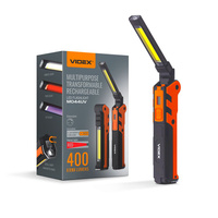 Wiederaufladbare LED-Hand-Taschenlampe 5W 400lm 5 Modi UV Dimmbar Videx