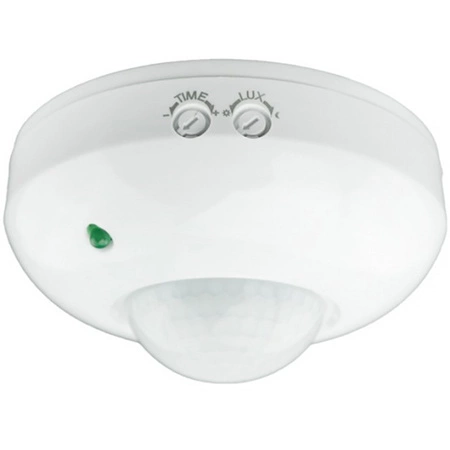 PIR 360° Bewegungs- und Dämmerungssensor 6m Decke Weiß