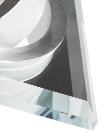 Glas-Einbaustrahler GU10, MR16 Einbauspot HALOGEN Quadrat beweglich ARIAN LUMILED