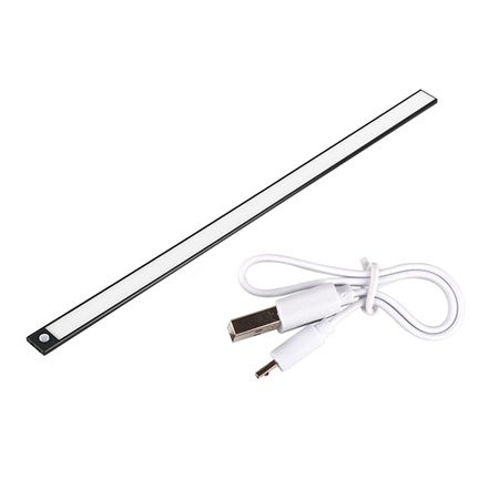 LED-Unterbauleuchte 3W CCT 60cm Möbelleiste mit Bewegungssensor Schwarz