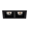 ARET Deckeneinbauleuchte 2x GU10/GU5.3 Square Movable Schwarz KANLUX