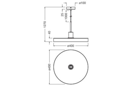 Dekorative Decke Pendelleuchte E27 Überhang Schwarz Beige Dekor Ledvance
