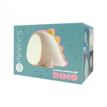 Kinder LED-Nachtlicht 1.6W 3000-6500K Warm und Kalt USB Wiederaufladbar 1200mAh Rosa DINO MARY'S