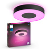 LED-Deckenleuchte INFUSE M Schwarz 33.5W CCT RGB PHILIPS HUE Bluetooth Zigbee