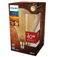 LED Lampen E27 A160 7W = 40W 470lm 1800K Warm Filament Amber PHILIPS Dimmbar