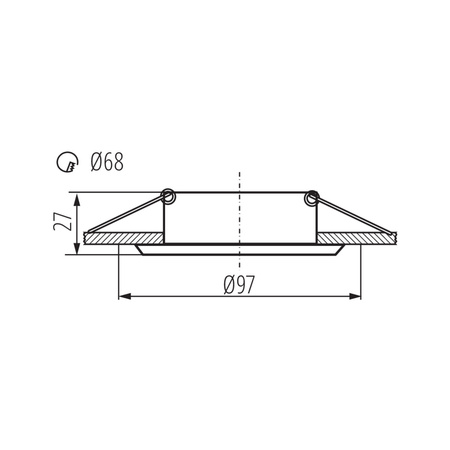 LIGLO DSO GU10/GU5.3 Rund Weiß KANLUX Deckeneinbauleuchte
