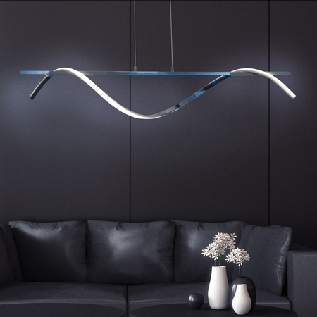 LED-Deckenleuchte 23W 3600lm 4000K Neutral Silber Rumba Sanico Goldlux