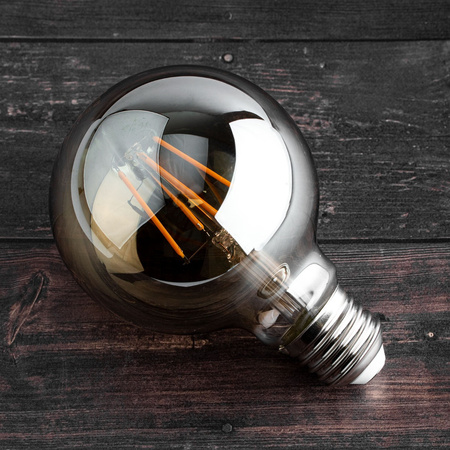 E27 G80 LED Lampen 6W = 50W 650lm 2200K Warm 360° Filament geräuchert