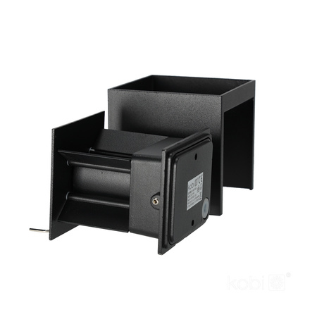 Wandleuchte LED 6W 420lm 3000K Neutral 2x LED IP54 Schwarz Querk Kobi