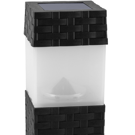 Solar-LED-Lampe, Solar Gartenleuchten mit Dämmerungssensor IP44 4000K PASCAL LUMILED