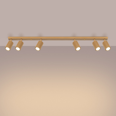 Tuba Spot Reflektor Deckenleuchte 6x GU10 Gold Carbon Deep Space SL.1566 Sollux