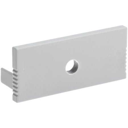 Endkappe für Unterputzprofil architektonischer Typ P XL mit Loch Kunststoff, Grau LUMILED