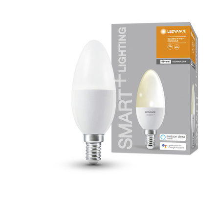 E14 B35 LED Lampen 5W 470lm 2700K Warm LEDVANCE SMART+ WiFi Dimmbar