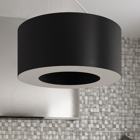 SATURNO SLIM LED-Pendelleuchte 5xE27 Kronleuchter 50cm Schwarz SOLLUX