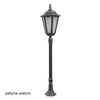 Outdoor-Gartenlampenmast LATERNE E27 Retro Maxi K 5002/1 BD 45 170cm schwarz Su-Ma