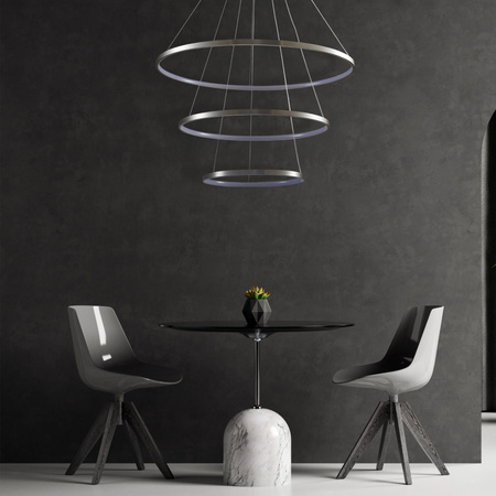 LED Hängelampe 60W 8000lm 4000K Neutral 120° Silber LEA Sanico Goldlux