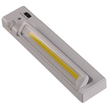 LED-Möbel-Unterbauleuchte mit Bewegungssensor 110lm Beweglich Selbstklebend Batterie Weiß GOLDLUX (Polux)