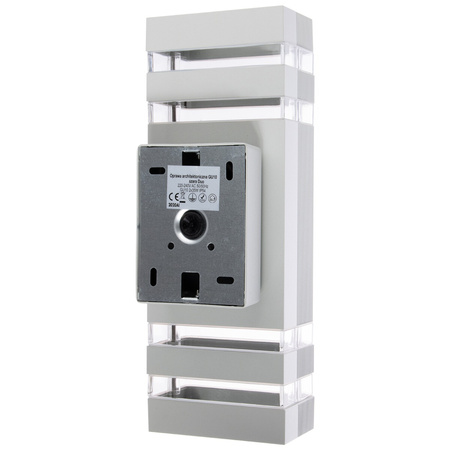 Fassade Wandleuchte doppelt oben unten INEZ DUO LED 2x GU10 ALUMINIUM silber IP54