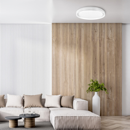 LED-Plafond-Deckenleuchte 72W 8000lm CCT 120° Weiß IP44 Pilot Dimmbar Eliza Sanico Goldlux