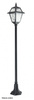 Outdoor-Gartenlampenmast LATERNE E27 Buntglas K 5002/1 N 160 cm schwarz Su-Ma