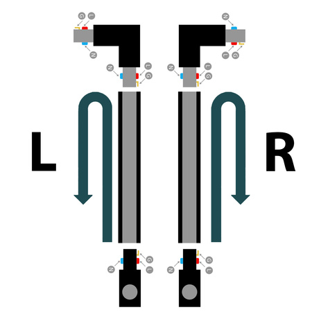 Winkelstecker Typ L Linkshändiger Stecker für LED-Beleuchtungsschienen Einphasig Schwarz EasyLink Philips