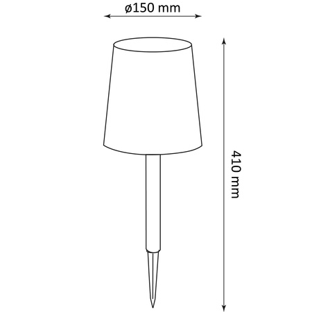 Solar-Garten-LED-Lampe zum Einstecken, dekorative stehende Außenleuchte IP44