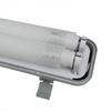 Hermetische Leuchte mit Reflektor IP65 T8 Lampe 2x 120cm Leuchtstofflampe 18W 6500K
