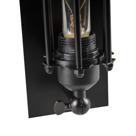 Wandlampe Außenfassadenlampe E14 Schwarz Retro Sanico Goldlux