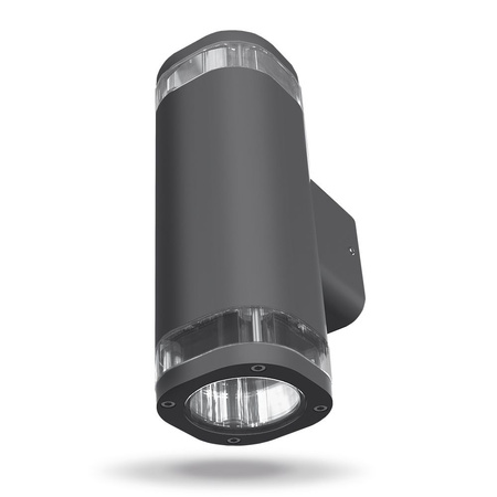 Außenwandleuchte IP54 2x GU10 Grau BRUNO Videx