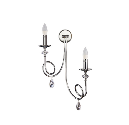 DAKAR Wandleuchte 2xE14 Top Sconce Glamour Silver Jupiter