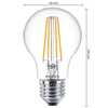E27 A60 LED Lampen 7W = 60W 806lm 2700K Warmfaden PHILIPS