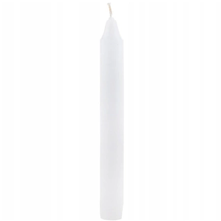 Tischkerze 6 Stück traditionelles Weiß ohne Duft