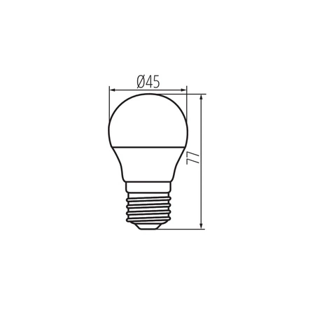LED Lampen G45 KULKA E27 6.5W 806lm 4000K Neutral KANLUX