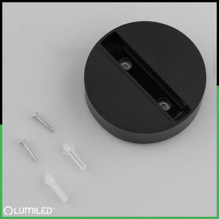 Gerader Steckverbinder für 1-Phasen-Stromschienen-System Schwarz LUMILED