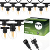Garten Girlande Outdoor-Lichterkette 20m 40x E27 Glühbirnen 7W 4000K NARCI Lumiled